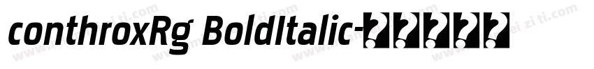 conthroxRg BoldItalic字体转换